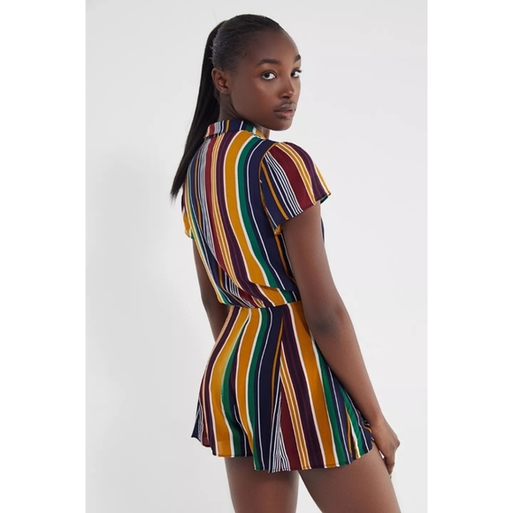 Urban Outfitters Meant To Be Button-Down Romper - Picture 2 of 9